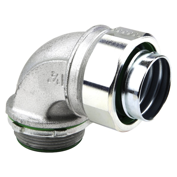 Conduit Fitting Connector, 1 in, Threaded, Alloy Steel, Zinc Plated